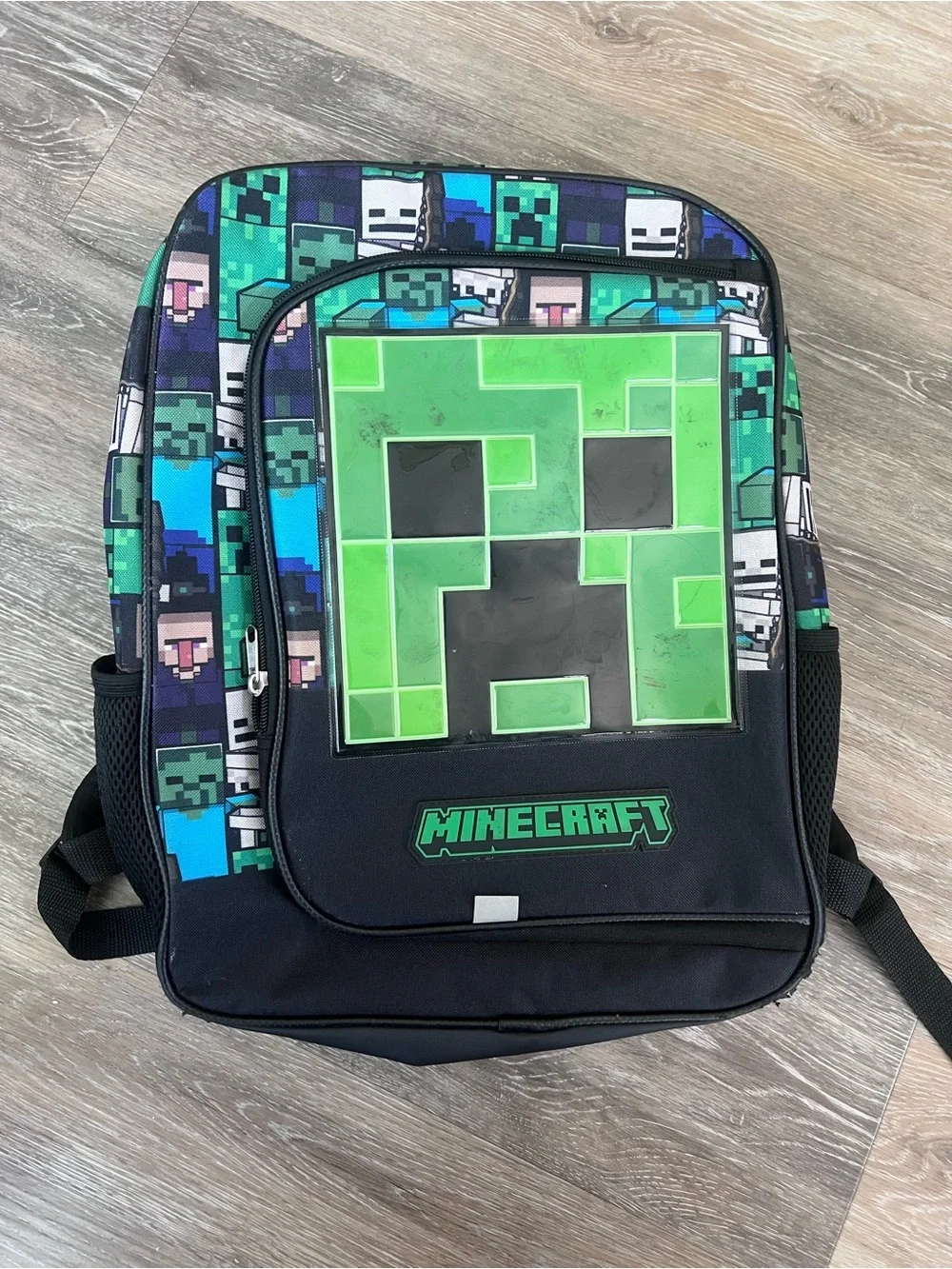 Boys Green Creeper Backpack - Kids School Bag
